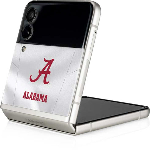 University of Alabama White Jersey Galaxy Z Flip3 5G Skin
