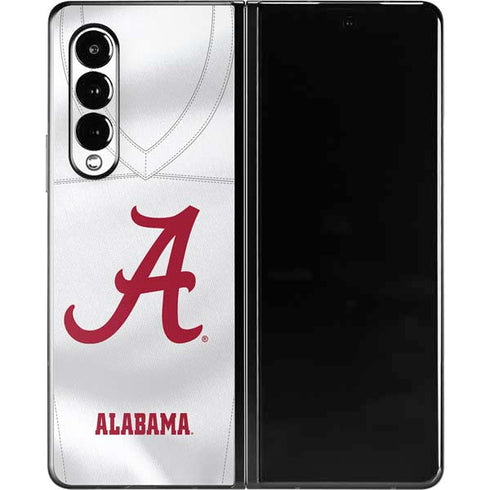 University of Alabama White Jersey Galaxy Z Fold3 5G Skin