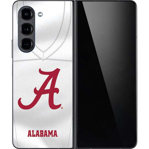 University of Alabama White Jersey Galaxy Z Fold5 5G Skin