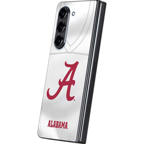 University of Alabama White Jersey Galaxy Z Fold5 5G Skin
