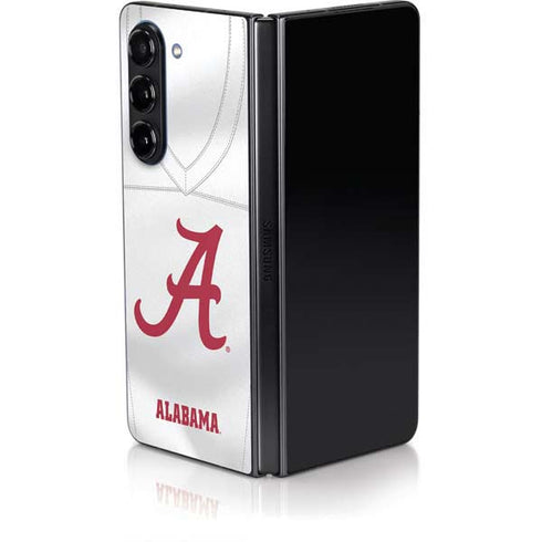 University of Alabama White Jersey Galaxy Z Fold5 5G Skin