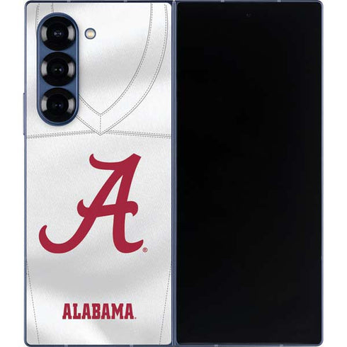 University of Alabama White Jersey Galaxy Z Fold6 Skin