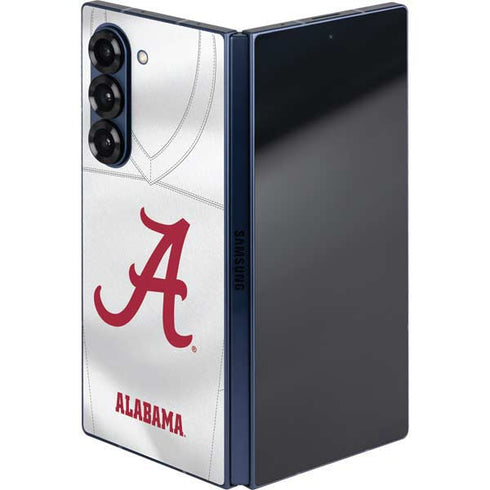 University of Alabama White Jersey Galaxy Z Fold6 Skin