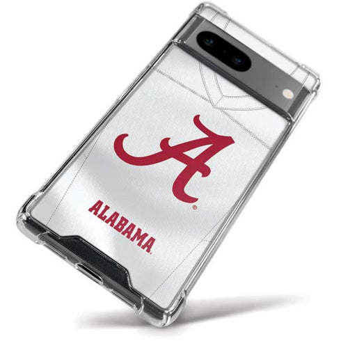 University of Alabama White Jersey Google Pixel 8 Clear Case