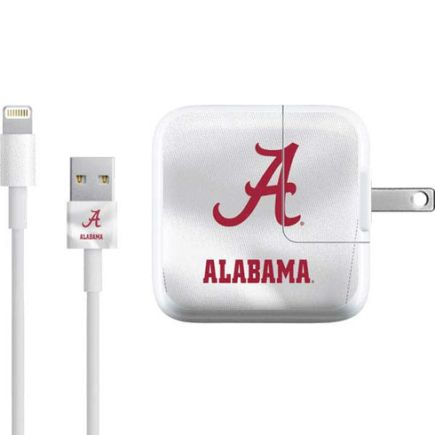 University of Alabama White Jersey iPad Charger (10W USB) Skin