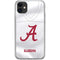 University of Alabama White Jersey iPhone 11 Clear Case