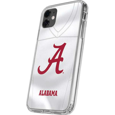 University of Alabama White Jersey iPhone 11 Clear Case