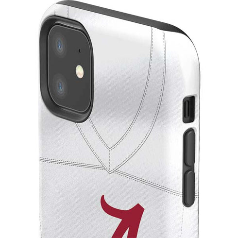 University of Alabama White Jersey iPhone 11 Impact Case