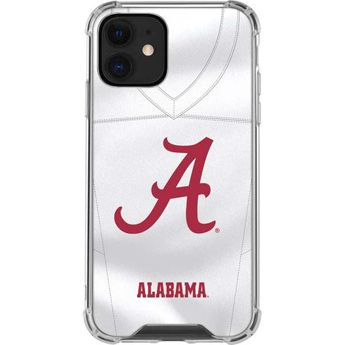 University of Alabama White Jersey iPhone 12 Mini Clear Case