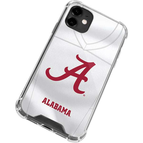 University of Alabama White Jersey iPhone 12 Mini Clear Case