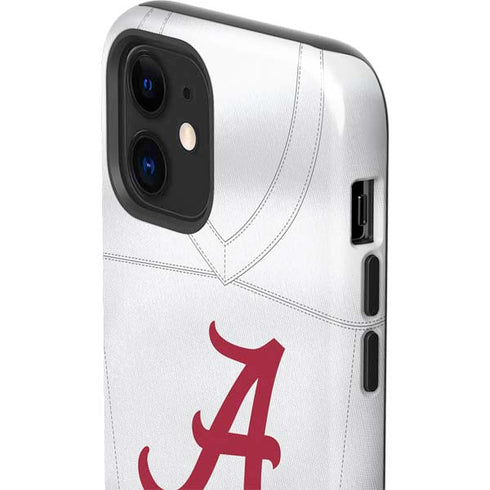 University of Alabama White Jersey iPhone 12 Mini Impact Case