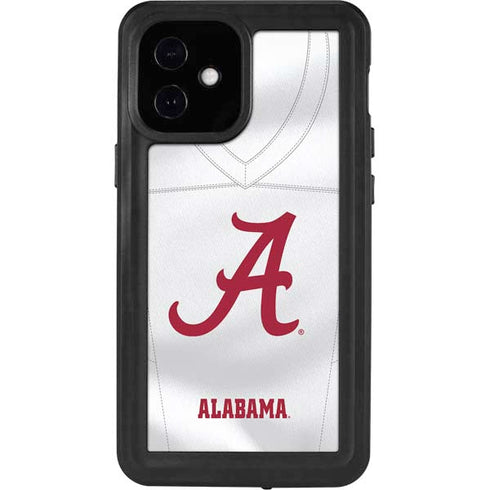 University of Alabama White Jersey iPhone 12 Mini Waterproof Case