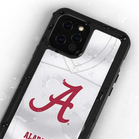 University of Alabama White Jersey iPhone 12 Pro Max Waterproof Case