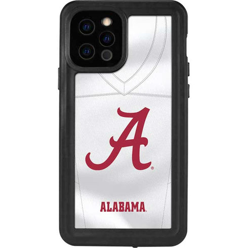 University of Alabama White Jersey iPhone 12 Pro Waterproof Case