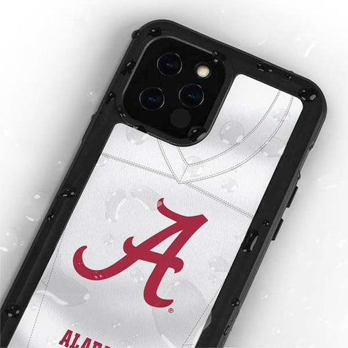 University of Alabama White Jersey iPhone 12 Pro Waterproof Case