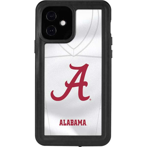 University of Alabama White Jersey iPhone 12 Waterproof Case