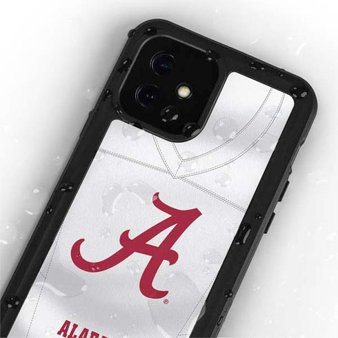 University of Alabama White Jersey iPhone 12 Waterproof Case