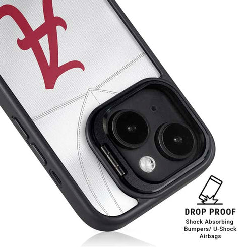 University of Alabama White Jersey iPhone 14 Kickstand Case