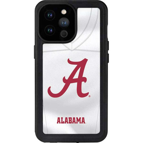 University of Alabama White Jersey iPhone 14 Pro Max Waterproof Case