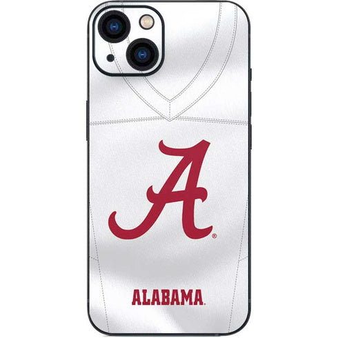 University of Alabama White Jersey iPhone Skins