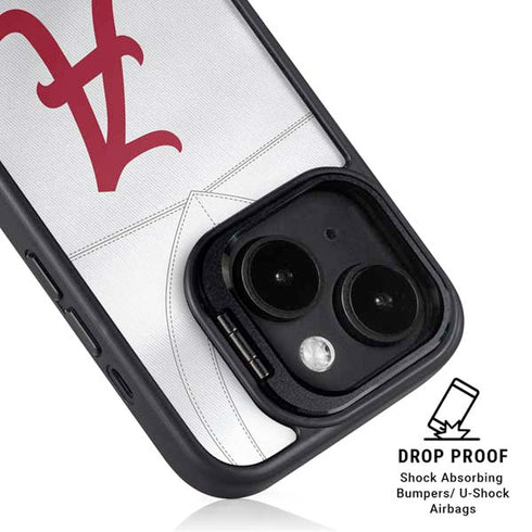 University of Alabama White Jersey iPhone 15 Kickstand Case