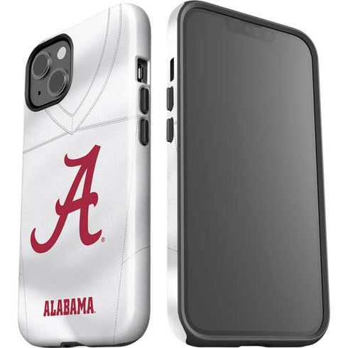 University of Alabama White Jersey iPhone 15 Plus Impact Case