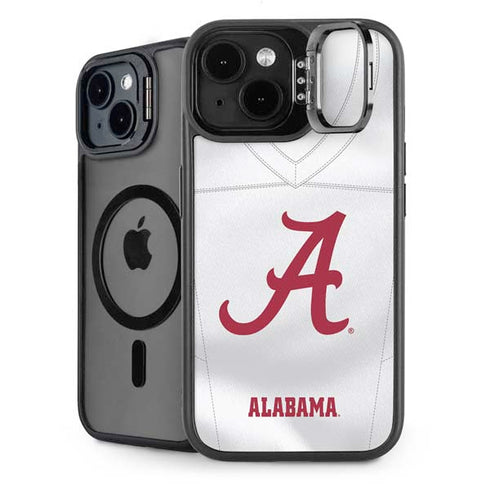 University of Alabama White Jersey iPhone 15 Plus Kickstand Case