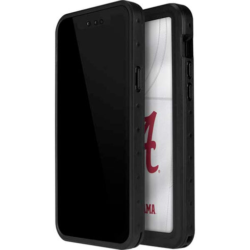 University of Alabama White Jersey iPhone 15 Plus Waterproof Case
