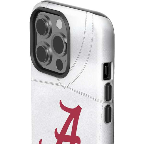 University of Alabama White Jersey iPhone 15 Pro Impact Case