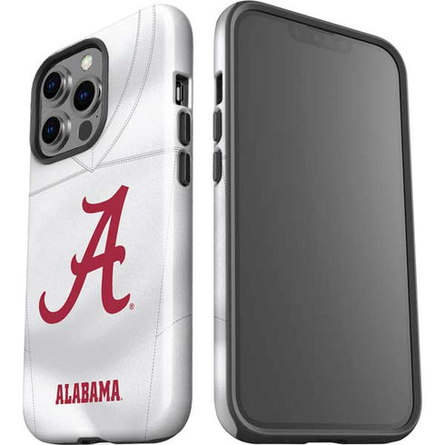 University of Alabama White Jersey iPhone 15 Pro Impact Case