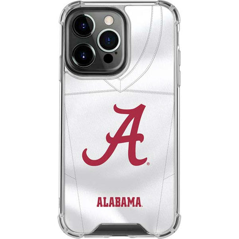 University of Alabama White Jersey iPhone 15 Pro Max Clear Case