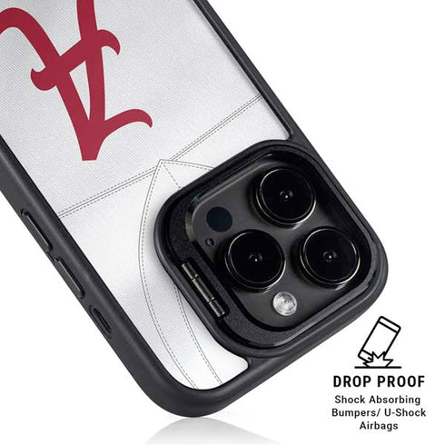 University of Alabama White Jersey iPhone 15 Pro Max Kickstand Case