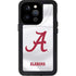 University of Alabama White Jersey iPhone 15 Pro Waterproof Case
