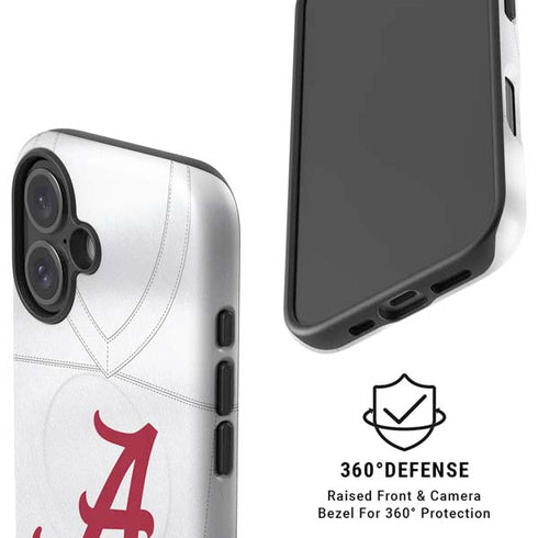 University of Alabama White Jersey iPhone 16 Magsafe Impact Case