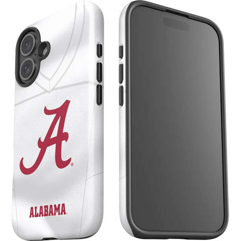 University of Alabama White Jersey iPhone 16 Plus Impact Case