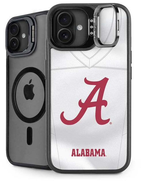 University of Alabama White Jersey iPhone 16 Plus Kickstand Case