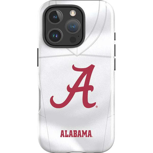 University of Alabama White Jersey iPhone 16 Pro Impact Case