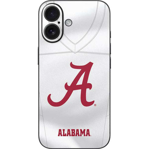 University of Alabama White Jersey iPhone 16 Skin