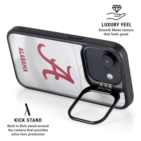 University of Alabama White Jersey iPhone 16e Kickstand Case