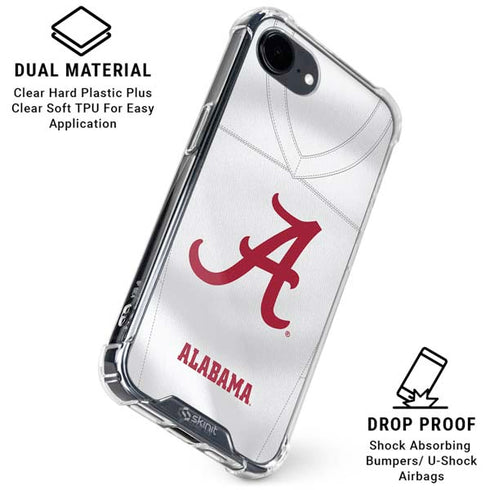University of Alabama White Jersey iPhone 16e Clear Case