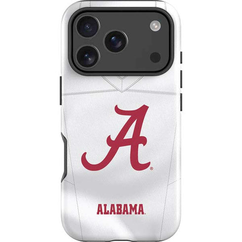 University of Alabama White Jersey iPhone 18 Pro Impact Case