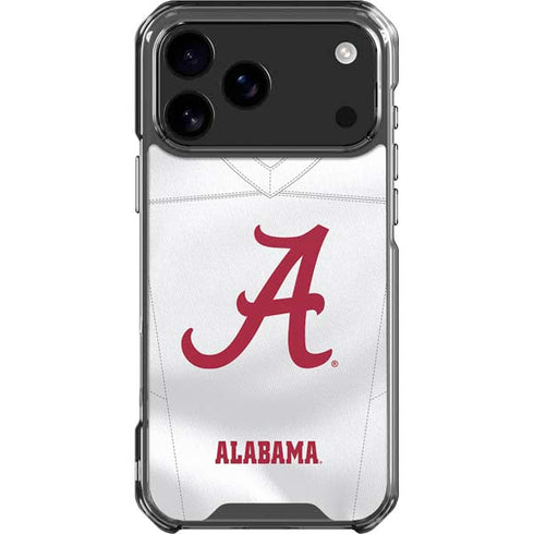 University of Alabama White Jersey iPhone 18 Pro Max Clear Case