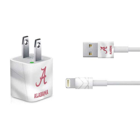University of Alabama White Jersey iPhone Charger (5W USB) Skin