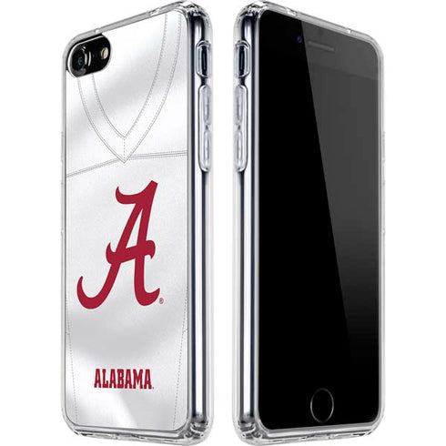 University of Alabama White Jersey iPhone SE (2nd & 3rd Gen) Clear Case