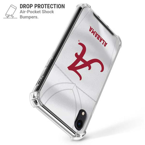 University of Alabama White Jersey iPhone XR Clear Case