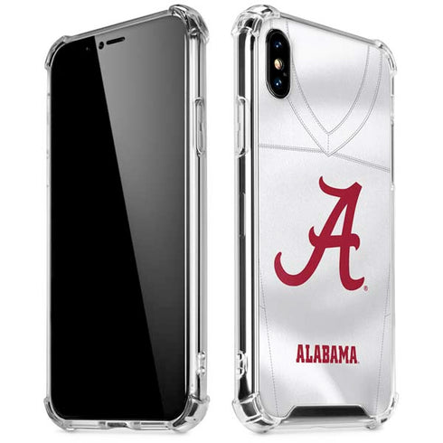 University of Alabama White Jersey iPhone XS Max Clear Case
