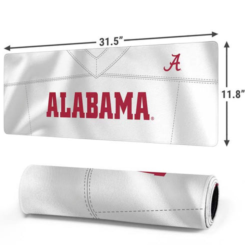 University of Alabama White Jersey Gaming Mouse Pad