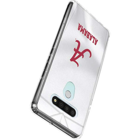 University of Alabama White Jersey LG Stylo 6 Clear Case