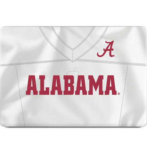 University of Alabama White Jersey MacBook Skins