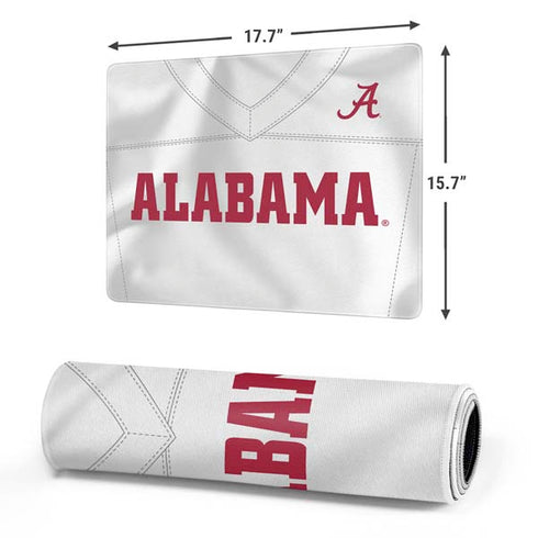University of Alabama White Jersey Gaming Mouse Pad